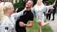 Monika Binias se na večírku rozparádila po boku mladšího manžela: Veselé tanečky, skotačení i vášnivé plibky