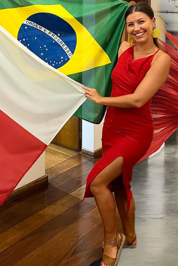 Sexy tanečnice StarDance  rozproudila konzulát v São Paulu: Veronika Lálová vystupovala v nejodvážnějším kostýmu vůbec - fotka 1/1