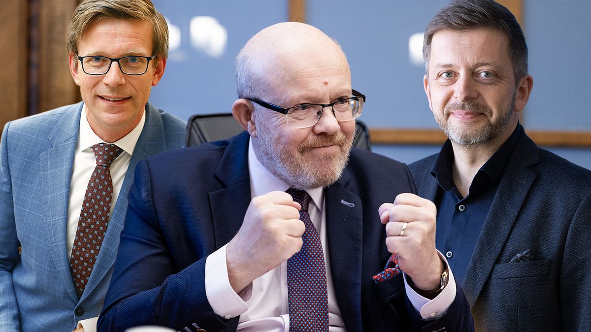 Ministři v akci: Válek překvapil v rudé větrovce, Kupka vyrazil na běžky. A Rakušan? Se synem se válel na tajícím ledu