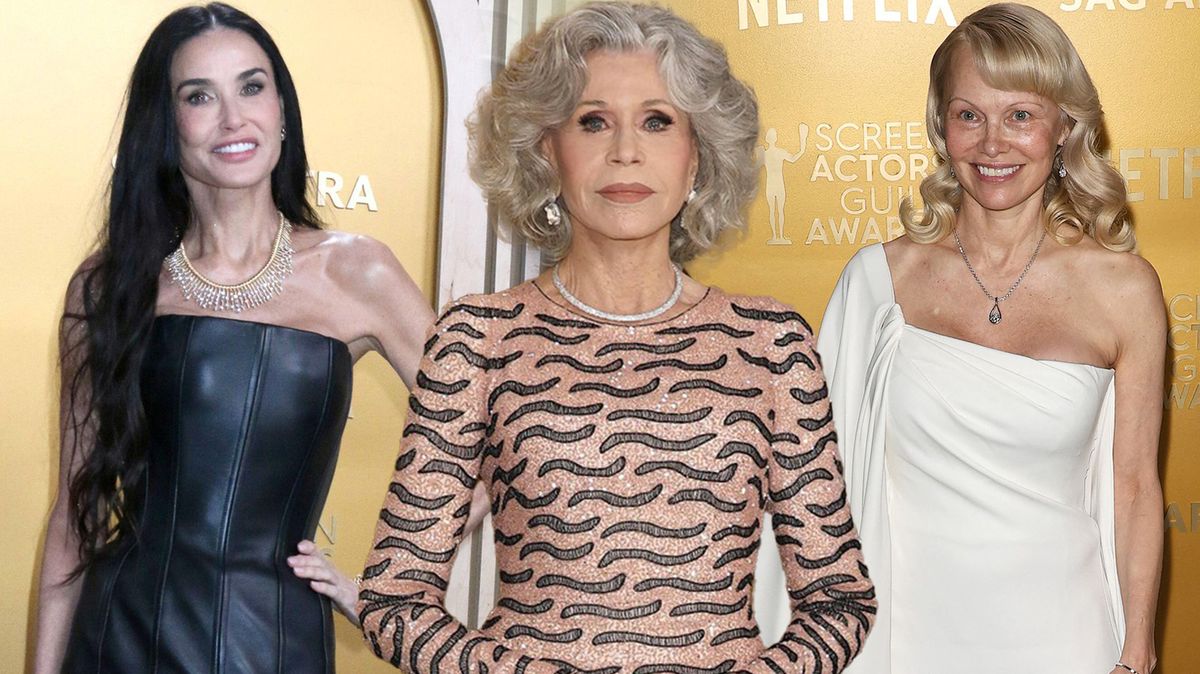 Ceny SAG 2025: Nestárnoucí Jane Fonda, přírodní Pamela Anderson, na kost vyhublá Demi Moore i herci z Akt X