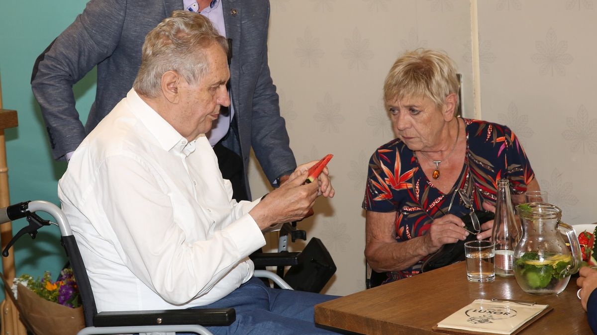 Vrána k vráně. Dali bonmoty a becherovku? „Dezolátka“ Nyklová z Ulice vyrazila za Milošem Zemanem a bylo z toho haló