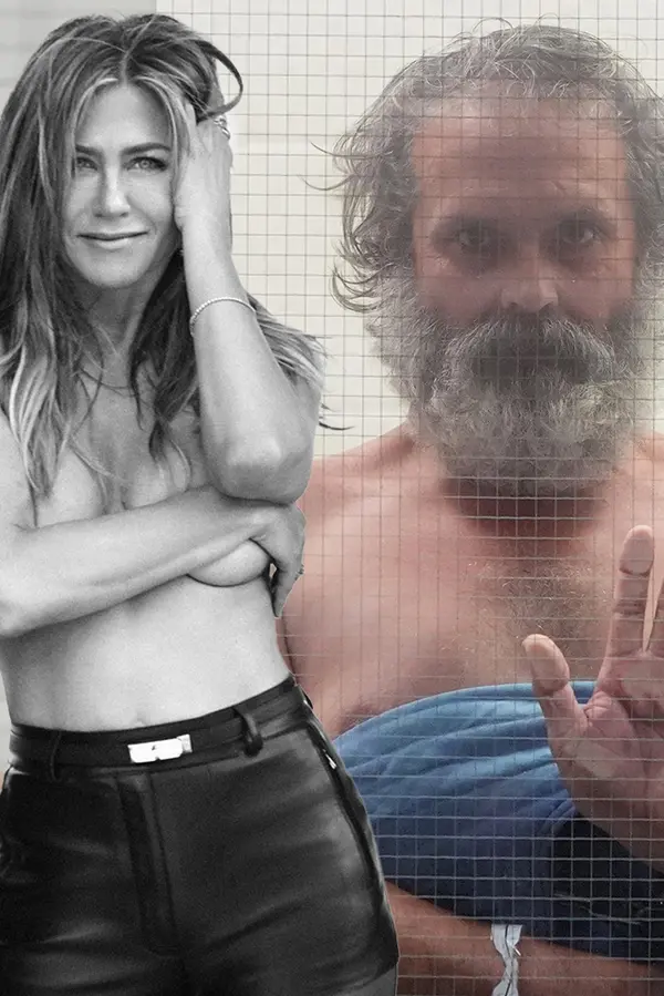 Z jeho děsivého pohledu vám bude úzko: Stalker, který najel do sídla Jennifer Aniston, stanul polonahý před soudem - fotka 1/1