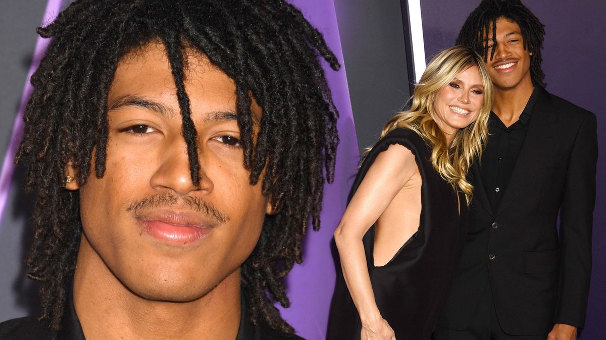 Heidi Klum se na hudebních cenách vzácně pochlubila fešným synem, jehož má se Sealem. Měří už 190 centimetrů!