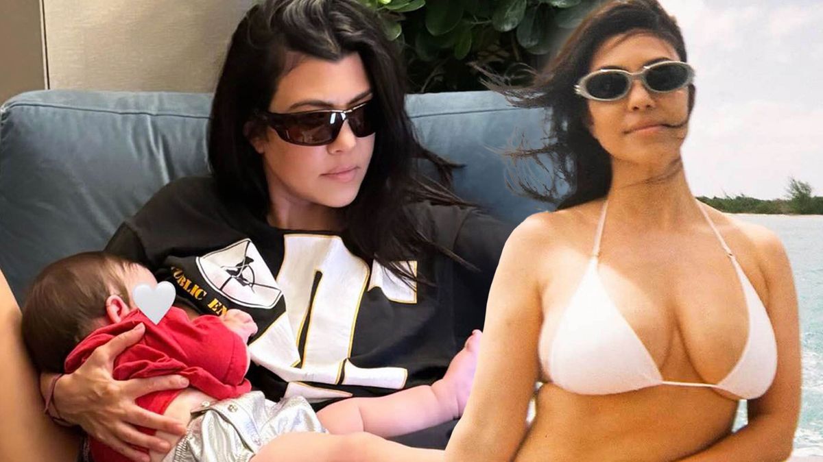 Čtyřnásobná máma Kourtney Kardashian pyšně předvádí „nové“ tělo v bikinách: Zhubla díky vlastním pilulkám!