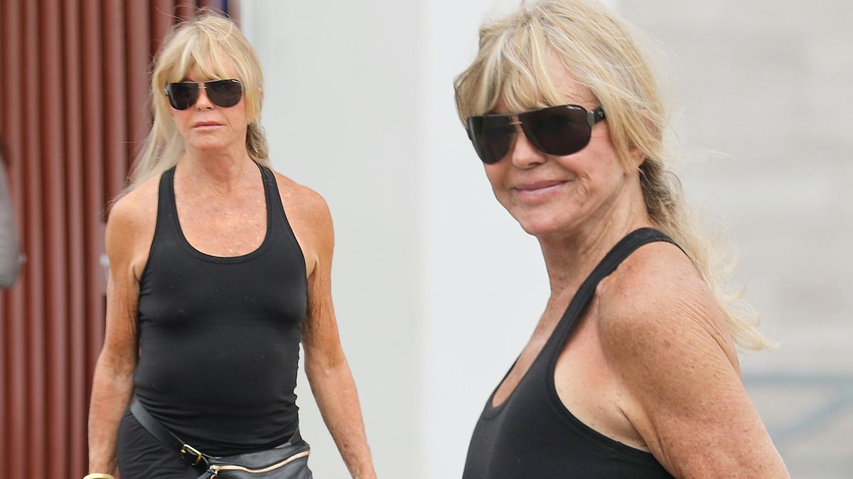 Goldie Hawn je nezmar. Na prahu osmdesátky stále běhá po ulicích bez podprsenky!
