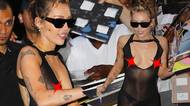 Miley Cyrus naprosto odrovnala fanoušky. Zcela průhledné šaty a viditelné bradavky jen těžko rozdýchávali