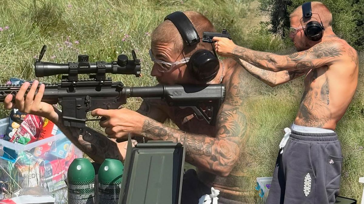 Justin Bieber zase děsí fanoušky: Tentokrát fotkami se zbraní v ruce! Nech toho a dej si život do pořádku, prosí ho