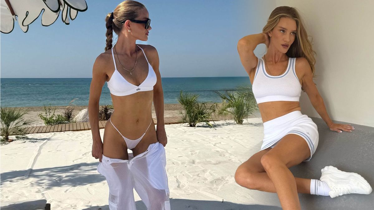 Velké nohy, vulgární pózy a držení rozkroku: Rosie Huntington-Whiteley to za novou kampaň schytala