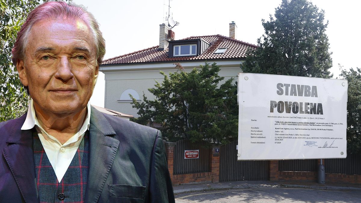 Smutný pohled na opuštěnou Bertramku. Všechny práce stojí. Fanoušci Gotta tam ale stále proudí. Včetně polské hvězdy