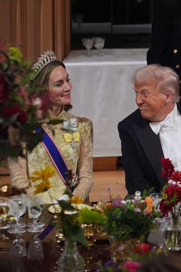 Donald Trump se „zamiloval“ do usměvavé Kate. Tyhle pohledy hovoří za vše. Chudák princezna, píší lidé - fotka 1/1
