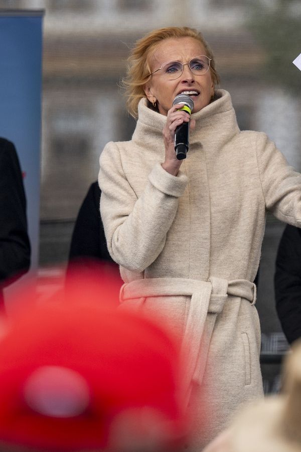 Drama na demonstraci Stačilo! a SPD: S megafonem tu hulákal extremista Miroslav Sládek, Konečná vzteky rudla - fotka 1/1