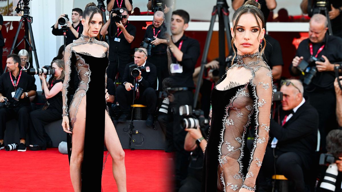 Nejodvážnější šaty benátského festivalu. Brazilská modelka odhalila ňadra i rozkrok!