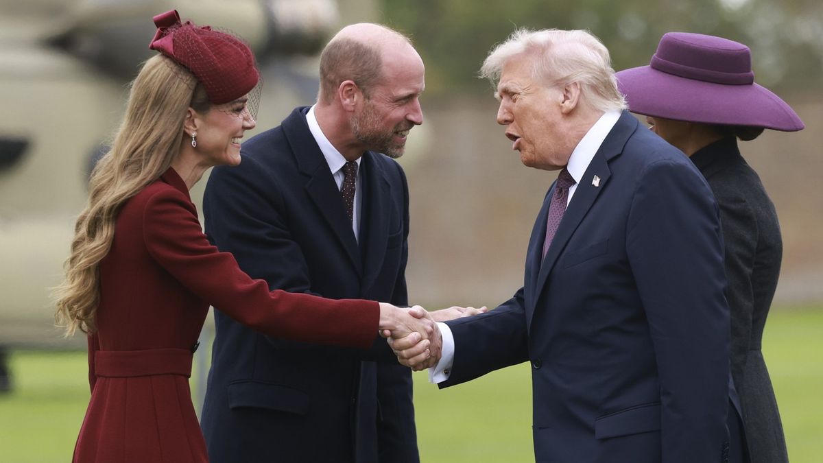Trumpovi u Kate a Williama. Milovník žen Donald se toho nebál: Hned na úvod návštěvy princezně začal šeptat lichotky