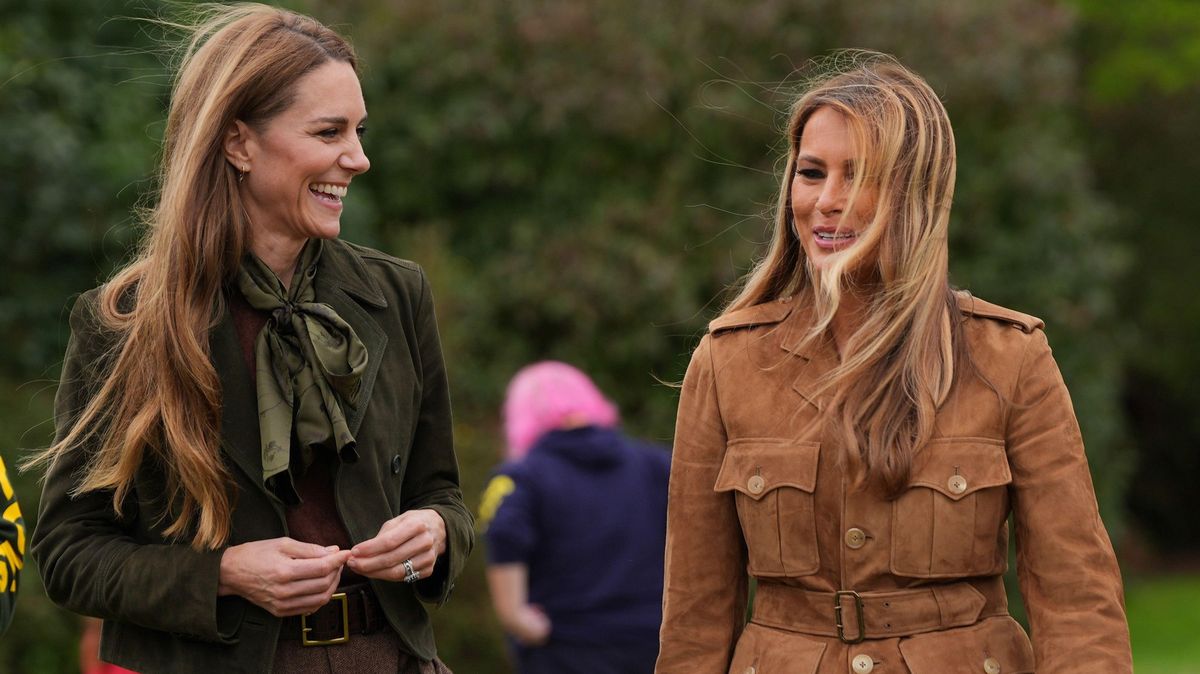 Takhle Melanii neznáme! První dáma USA se po boku princezny Kate ukázala v úplně novém světle. Fanoušci se nestačí divit