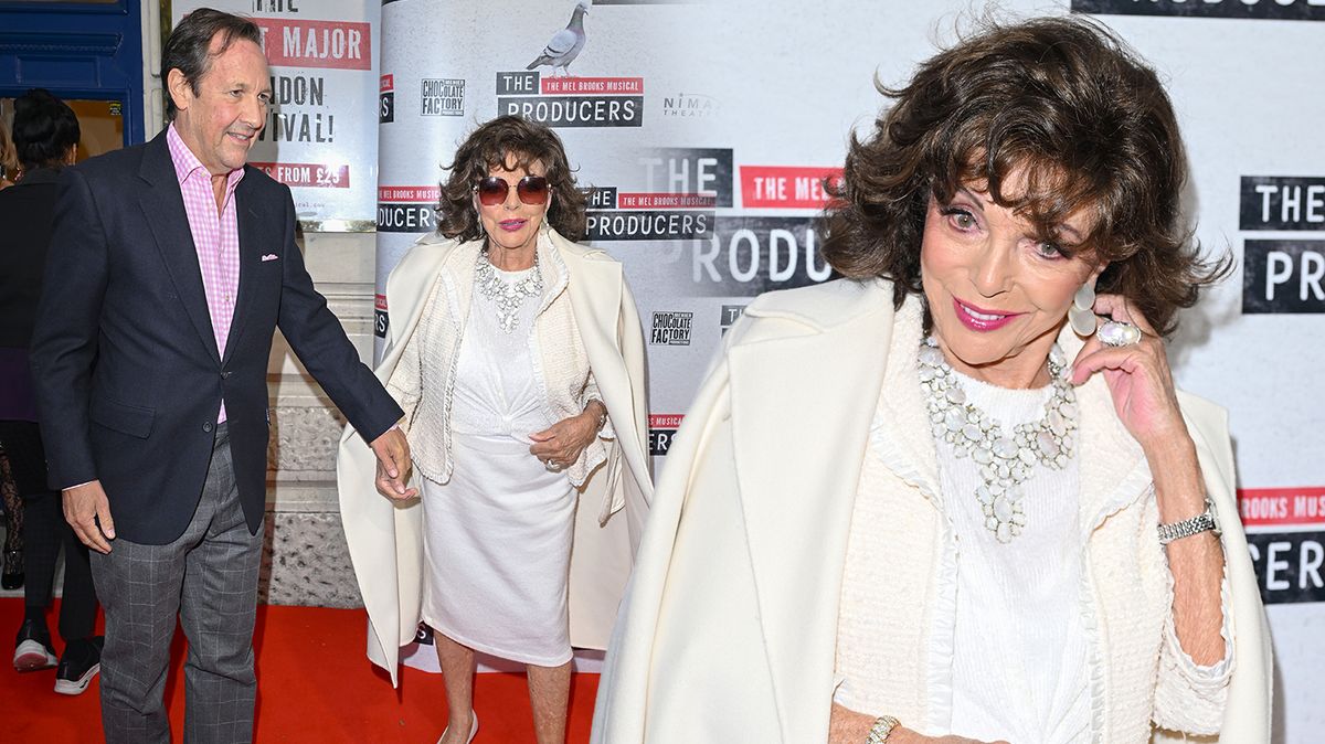 Joan Collins (92) z Dynastie vedle o 32 let mladšího manžela zapomněla stárnout: Na premiéře muzikálu vypadala senzačně