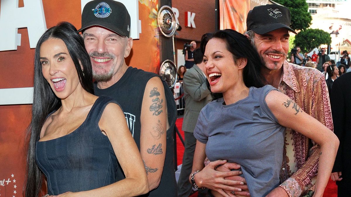 Nejdřív osahával Angelinu, pak Sandru a teď Demi! Billy Bob Thornton svýma nenechavýma rukama Moore pěkně vykolejil