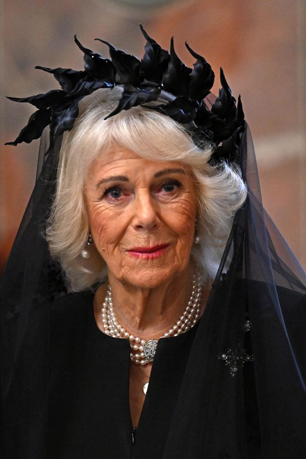 To už se oblékla na Halloween? Královna Camilla se stala terčem výsměchu kvůli modelu ze setkání s papežem - fotka 1/1