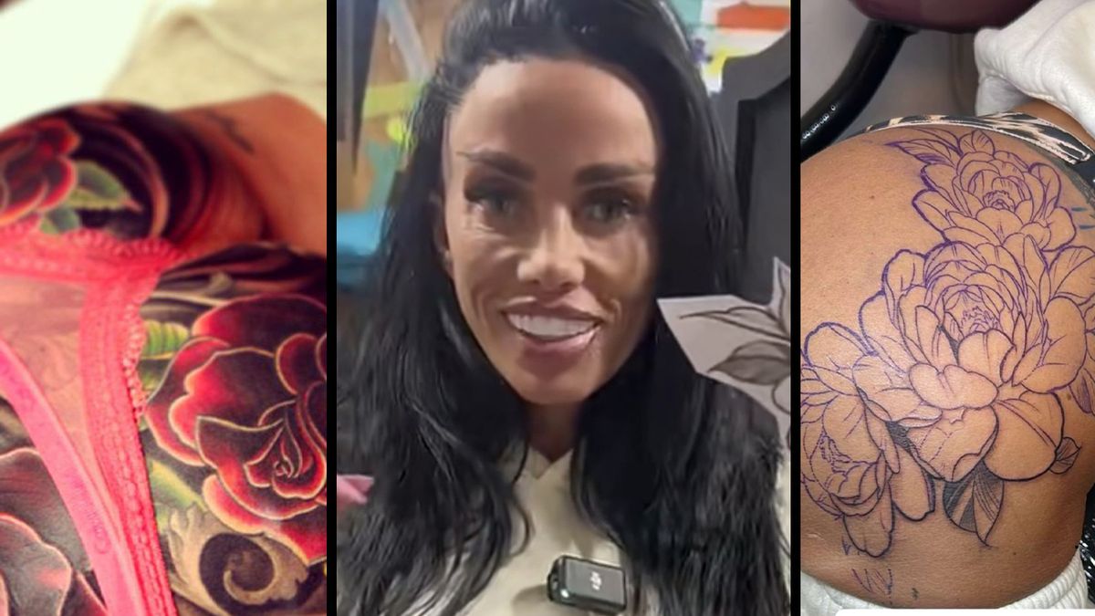 Tak to je něco: Katie Price má kytky přes půlku zadku! Víte, která zpěvačka má skoro stejné tetování a navíc barevné?