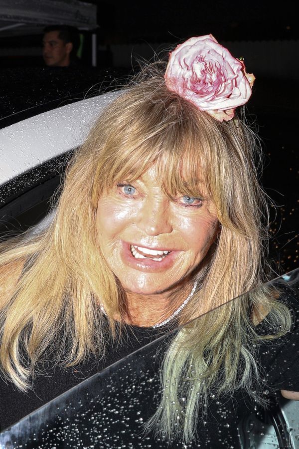 Goldie Hawn má za pár dní 80! Slavila ale asi s předstihem: S kytkou ve vlasech se usmívala jako měsíček na hnoji - fotka 1/1
