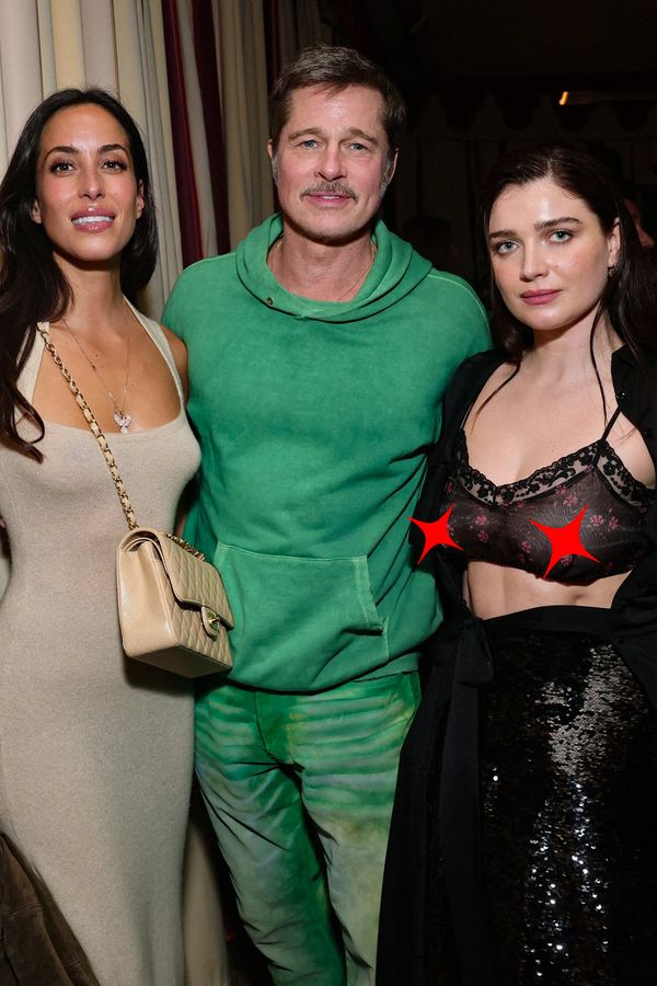 Brad Pitt vypadal jako instalatér, dcera Bona Voxe ukázala bradavky v podivné podprsence. Tahle party se moc nepovedla - fotka 1/1