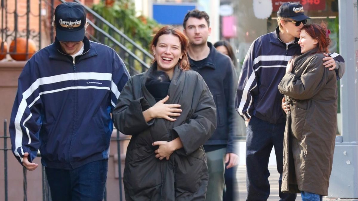 Takhle spokojená je Jedenáctka ze Stranger Things v roli mámy: Millie vyrazila na špacír s manželem a adoptovanou dcerou