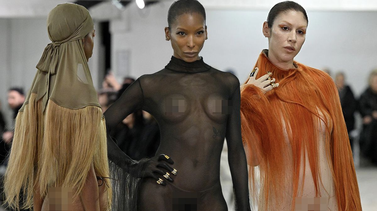 Skutečné vlasy na nahých tělech modelek! V Paříži se konala šokující přehlídka hvězdného kadeřníka