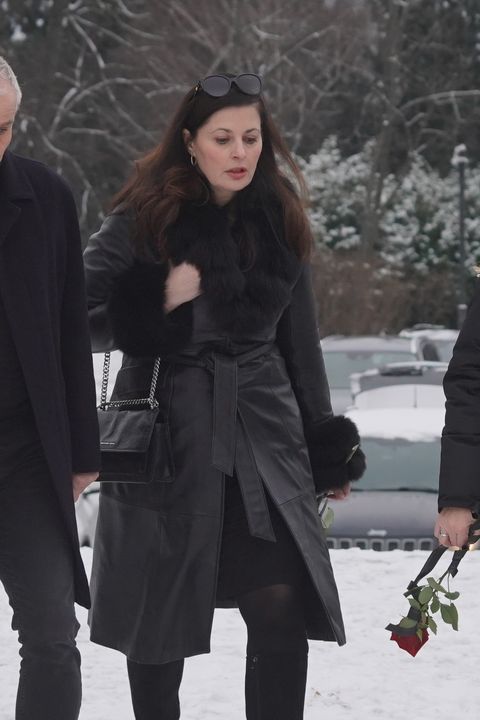 Rodina a přátelé se loučí s Pavlem Nečasem (†59). Přišli exmanželka Zuzana Vejvodová, Lukáš Vaculík i slavní hokejisté