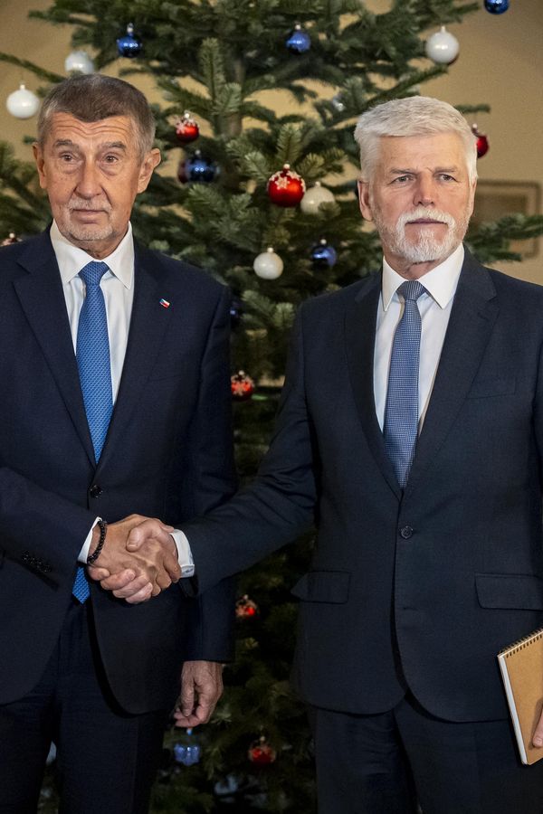 Tradiční novoroční oběd u prezidenta byl poněkud vlažný: Andrej Babiš bojoval s virózou a Turkem. Manželky chyběly - fotka 1/1