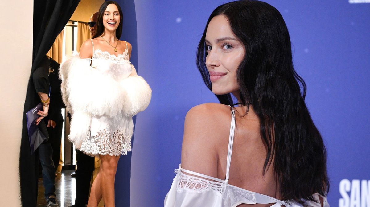 V krajkové košilce odhalila nohy, které fanoušci tolik obdivují: Usměvavá Irina Shayk přijela ozdobit Itálii