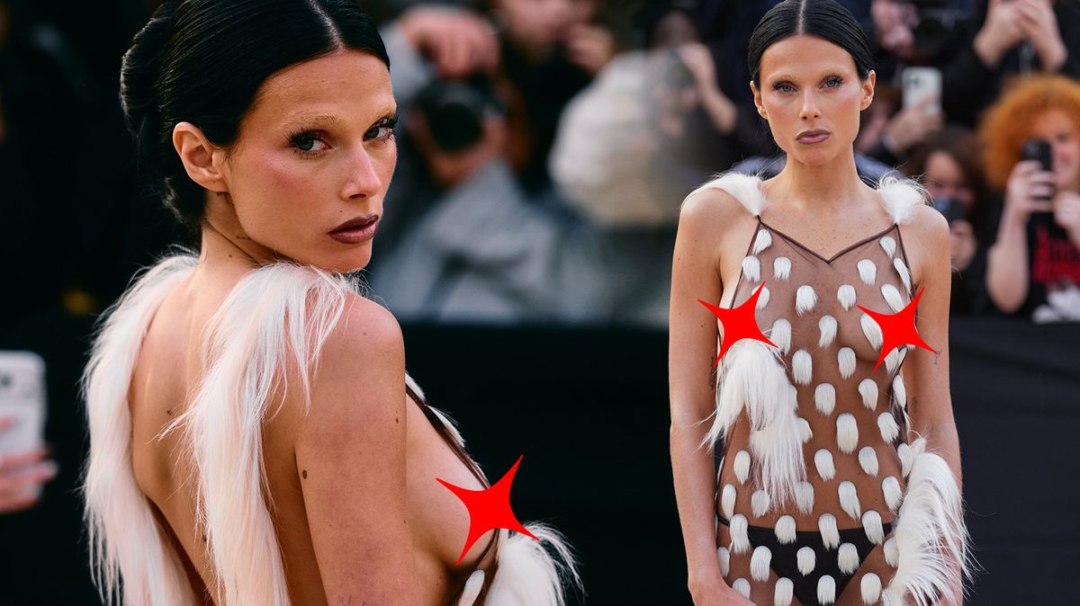 Zima nevadí, hlavní je ukázat bradavky. Argentinská herečka přišla na přehlídku jen skutečně lehce oděna!