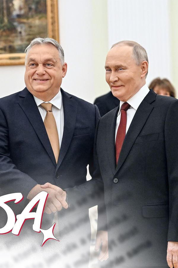 Glosa: Orbána čouhá z Putinovy zadnice už jen kousek. Snad se k němu Babišovci nepřipojí - fotka 1/1