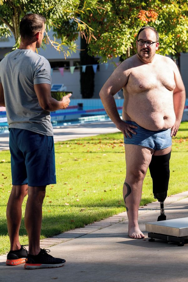 První účastník Extrémních proměn s hendikepem. Marek váží 158 kilo a v šestnácti přišel o nohu - fotka 1/1