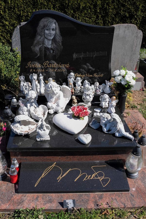 Nedožité šedesátiny Ivety Bartošové: Překvapivý pohled na její hrob i náhrobek u kolejí - fotka 1/1