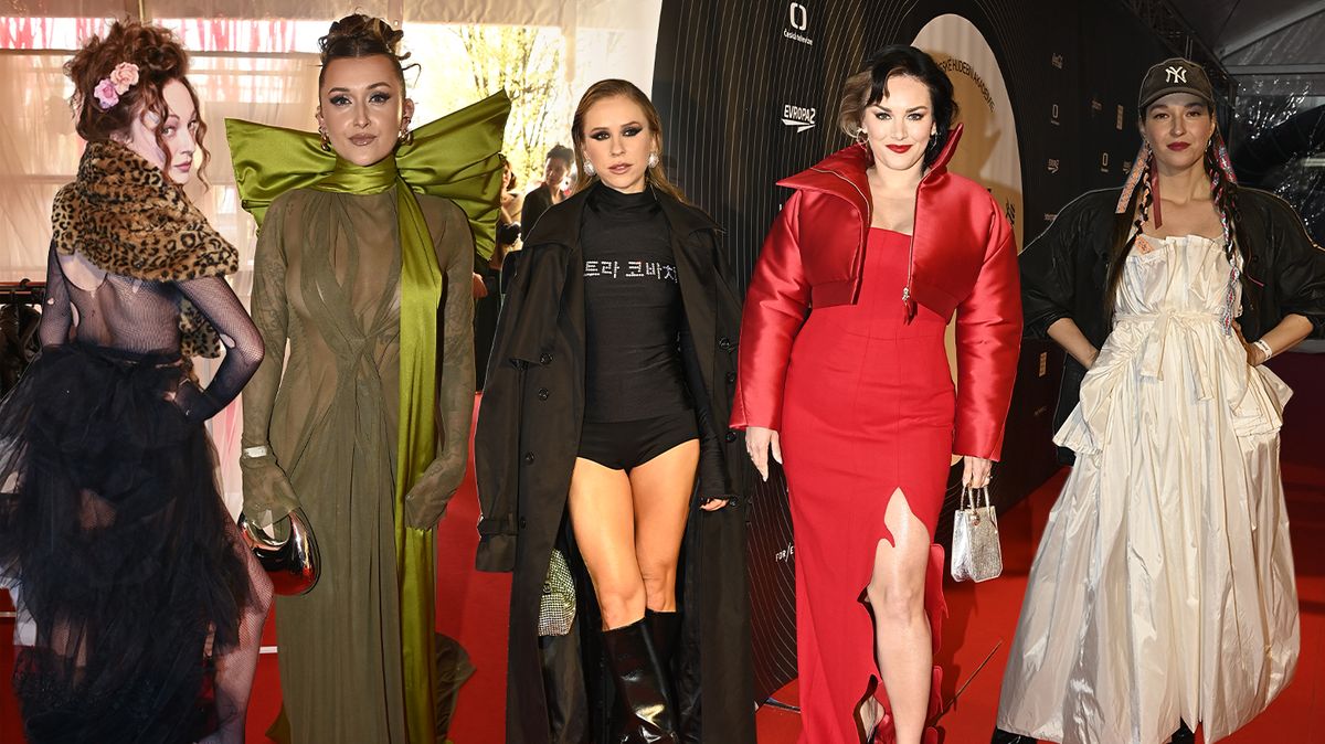 Ceny Anděl: Ewa Farna v sexy rudé, Havelková v síťovině a Prachařová ukázala nohy! Podívejte, v čem přišly další hvězdy