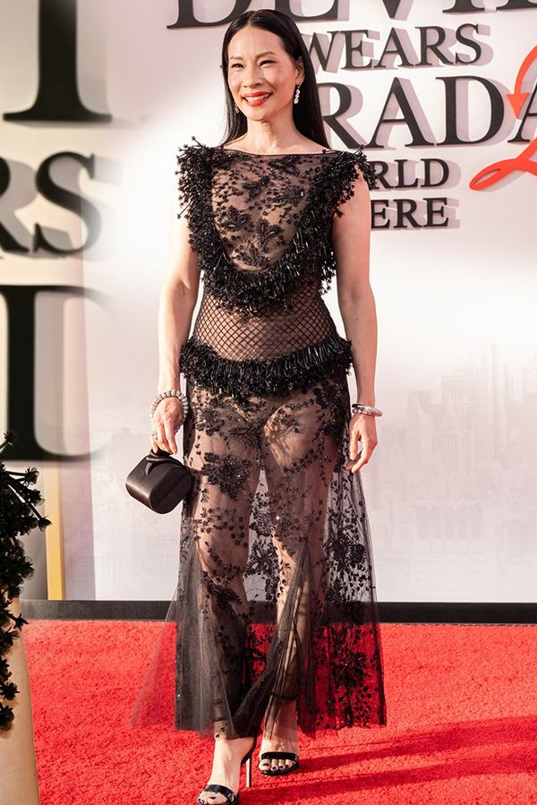 Prosvítalo úplně všechno! Lucy Liu (57) překvapila nejodvážnějšími šaty kariéry - fotka 1/1