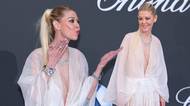 Tara Reid je zpět: V Cannes vynesla průsvitné šaty bez podprsenky. Gravitace nikdy nespí, rýpou do ní