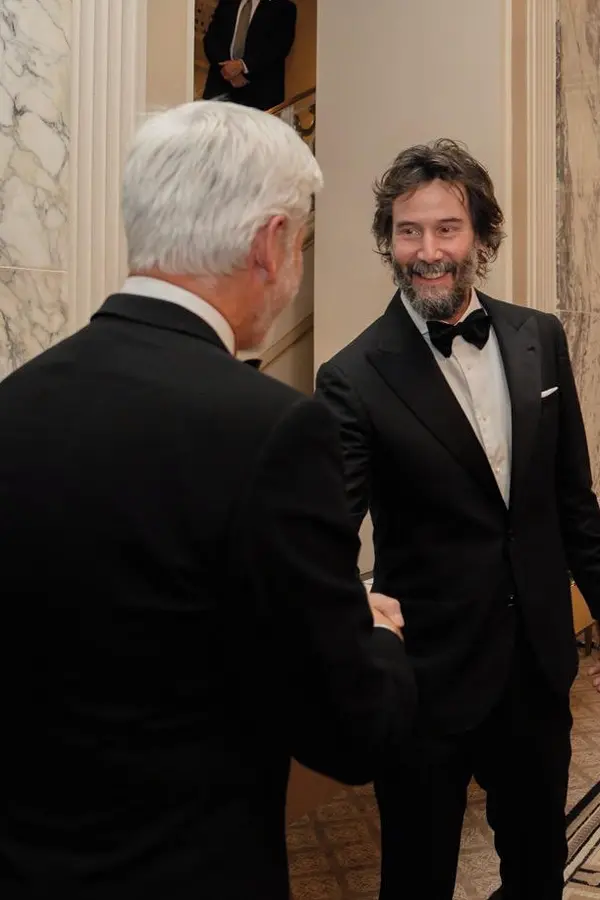 Návštěvu New Yorku zakončil Petr Pavel stylově: Potkal se s Keanu Reevesem, zdravili se jako staří známí - fotka 1/1