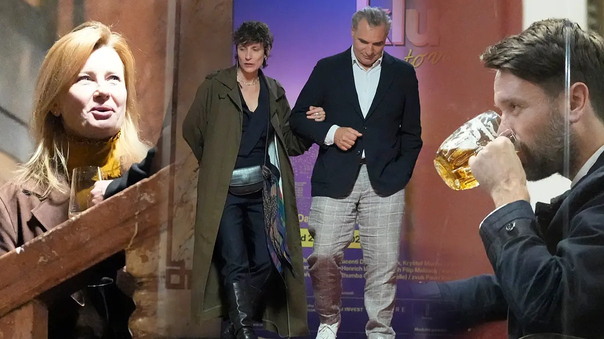 Sraz hvězd Samotářů, noční popíjení a pořádný mejdan: Premiéra nového Ondříčkova filmu skončila drsným pádem ze schodů