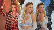 Sama doma a skoro bez šatů. Sydney Sweeney si půjčila vánoční klasiky, pak předvedla nadílku v krajkách